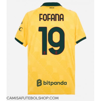 Camisa de time de futebol AC Milan Youssouf Fofana #19 Replicas 3º Equipamento 2025-26 Manga Curta Camisa de time de futebol AC Milan Youssouf Fofana #19 Replicas 3º Equipamento 2025-26 Manga Curta